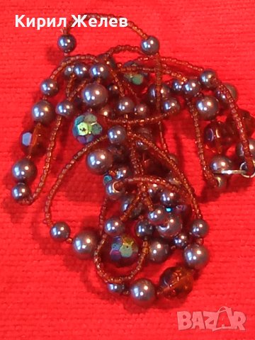 МАРКОВО КОЛИЕ ЧЕРНИ ПЕРЛИ и ФАСЕТИРАНИ КРИСТАЛНИ МЪНИСТА 9174, снимка 9 - Колиета, медальони, синджири - 29721855