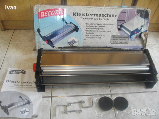 Немска Ръчна Машина За Залепяне/Облепяне/Поставяне  Тапети До 57 см-Пълен Комплект-DECORA-Почти Нова, снимка 10 - Други инструменти - 41918098