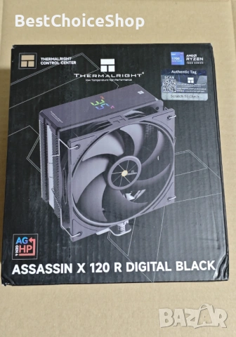 Thermalright Assassin X 120R Охладител за CPU с цифров дисплей – Черен