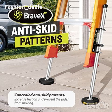 Нов Чифт регулируеми нивелирни стълби удължителен стоманен стълб, снимка 2 - Измервателни инструменти - 40365123