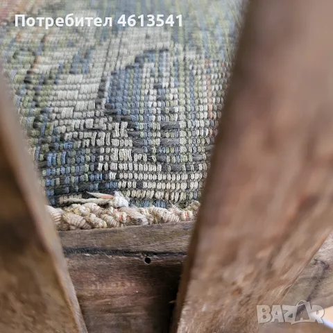 АНТИКА! Перфектен ретро стол ОРИГИНАЛЕН ЕТИКЕТ-ДИП Никос Белоянис Троян, снимка 14 - Антикварни и старинни предмети - 55788535
