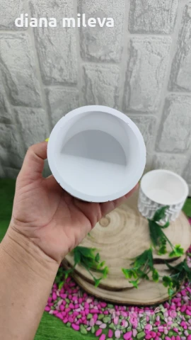 Кашпи от гипсокерамика!!, снимка 5 - Декорация за дома - 51315239