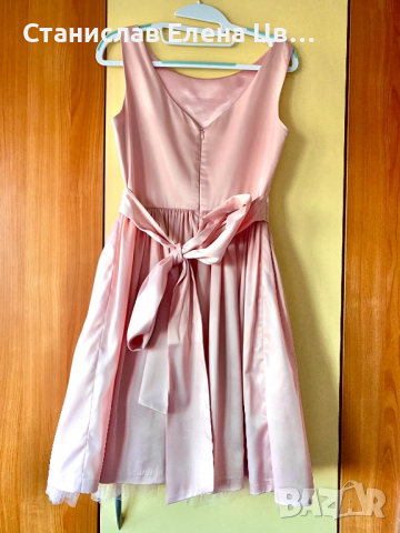 Официална розова рокля Junona, снимка 2 - Рокли - 36476669