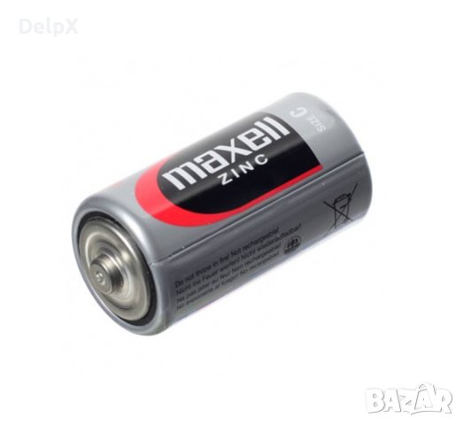 Цинк манганова батерия MAXELL, 1,5VDC, C, R14