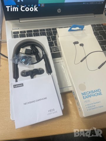 Слушалки Lenovo Bluetooth Wireless Headphones Magnetic Neckband Earphones IPX5 Waterproof Sport Head, снимка 3 - Lenovo - 34533641