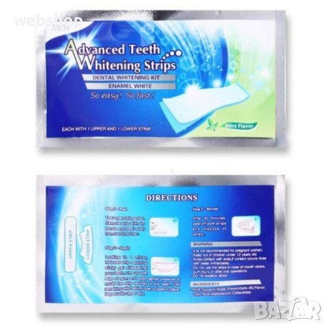 Лентички за избелване на зъби Advanced Teeth Whitening Strips, снимка 2 - Други - 41205501