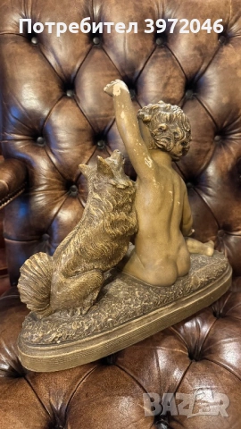 Антикварна фигура 1920 -1930г, снимка 4 - Антикварни и старинни предмети - 53215005