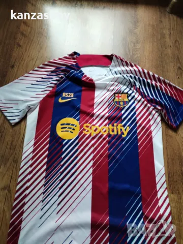 Nike Barcelona Pre Match Home Training Jersey 23/24 - мъжка футболна тениска С, снимка 6 - Тениски - 50423168