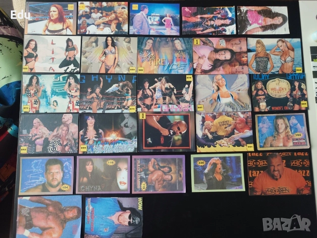 Продавам и разменям листчета с кечисти от WWF WWE, снимка 6 - Колекции - 25172921