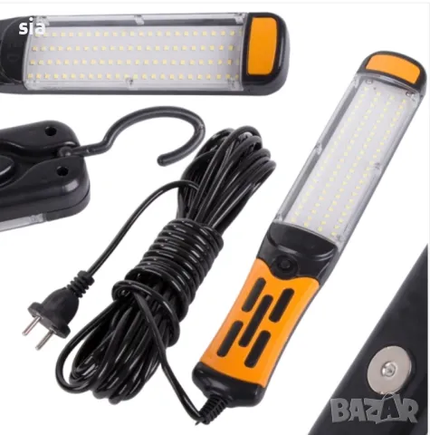 Работна лампа, 96лед диода, 220v, 8м. кабел, снимка 3 - Къмпинг осветление - 27879917