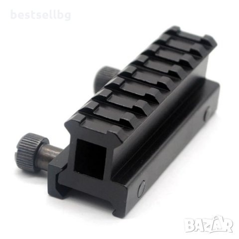 Повдигащ адаптер уивър база пикатини стойка за пушка еърсофт бързомер, снимка 4 - Оборудване и аксесоари за оръжия - 35891674