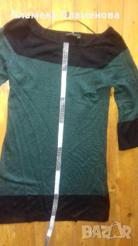 Туника черно-зелена, снимка 1