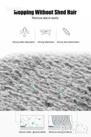 Почистващ и дезинфекциращ плосък спрей моп, снимка 4 - Мопове, кофи, четки и метли - 49508471