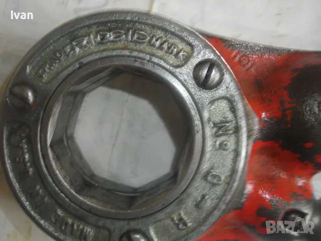 2" Цола RIDGID Made in USA Тресчотъчна Водопроводна Плашка Винтонарезка Винторезка за резби тръби , снимка 6 - Други инструменти - 47318619