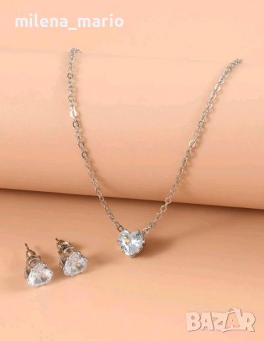 К-кт колие и обеци "friendship" , снимка 2 - Бижутерийни комплекти - 39689542