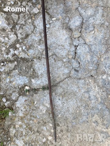 Стар ръчно кован шиш за печене на месо, снимка 5 - Антикварни и старинни предмети - 40238968