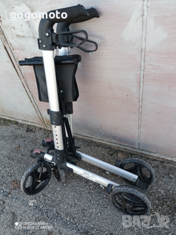 ролатор ДВОЙНО СГЪВАЕМ, проходилка алуминиева, олекотена конструкция, снимка 18 - Ролатори - 44717070