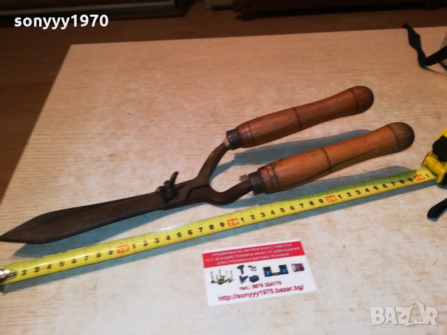 СТАРИ НЕМСКИ НОЖИЦИ-40СМ ВНОС ГЕРМАНИЯ 2109211939, снимка 8 - Антикварни и старинни предмети - 34209865