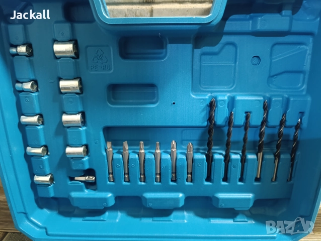 Акумулаторен Винтоверт 24v XR Dewalt Makita с комплект принадлежности верижен трион Makita, снимка 6 - Куфари с инструменти - 41950043