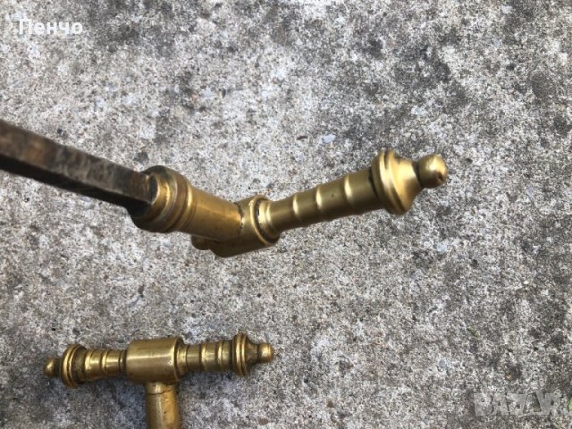 старинни бронзови ръкохватки за брава/за врата/, снимка 12 - Антикварни и старинни предмети - 42297821