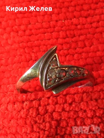 СТАР СРЕБЪРЕН СКЪПОЦЕНЕН РЕТРО ПРЪСТЕН ВИСОКА ПРОБА СРЕБРО 35028, снимка 2 - Антикварни и старинни предмети - 39643515