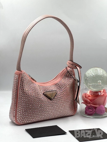 чанти с камъни prada 21х13см , снимка 5 - Чанти - 51442349