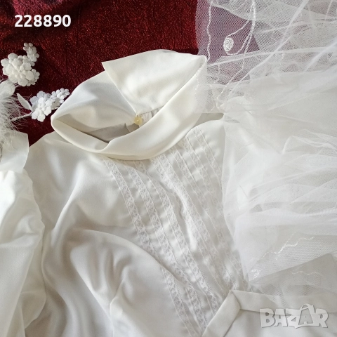 Булчинска рокля от 80-те години , снимка 6 - Колекции - 52972265