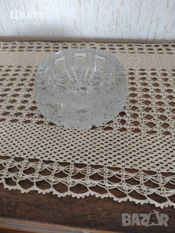 Кристален пепелник чешки. Масивен., снимка 4 - Декорация за дома - 40372158