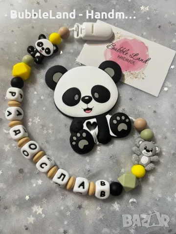 Персонализиран силиконов клипс за биберон , снимка 8 - Други - 50200536