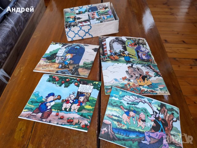 Стара детска игра с кубчета #4, снимка 3 - Антикварни и старинни предмети - 41066828