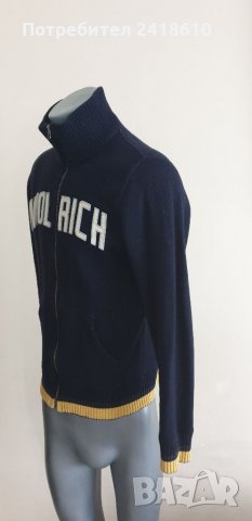 WOOLRICH Made in Italy Wool/Cotton Full Zip Mens  Size M Жилетка С цял Цип!, снимка 9 - Пуловери - 34144065