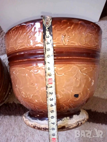 Керамични саксии ретро, винтидж, арт, снимка 9 - Саксии и кашпи - 53193038