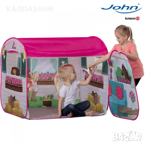 John Детска палатка Конюшна с фигурка Schleich 130077012, снимка 2 - Други - 36035045