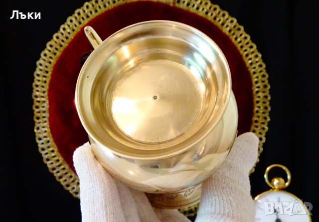 Бронзова чаша,халба Британска Индия,маркирана. , снимка 5 - Антикварни и старинни предмети - 41693297