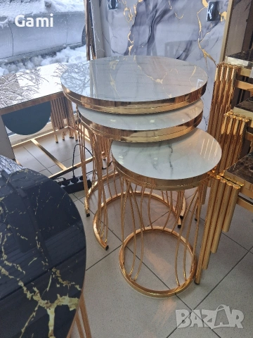 Тройни помощни маси, снимка 10 - Маси - 53518791