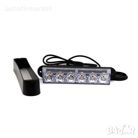 6 LED аварийна светлина, блиц, жълта LED – NA036, снимка 4 - Аксесоари и консумативи - 56052220