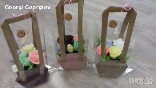 Ароматни цветя от глицеринов сапун , снимка 5 - Изкуствени цветя - 39598234