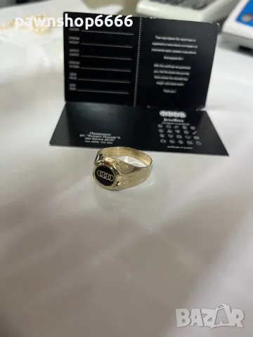 Златен пръстен 14 карата, снимка 14 - Пръстени - 48859492