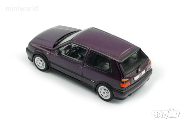 VW Golf 3 VR6 1994 - мащаб 1:43 на Solido моделът е нов в PVC дисплей-кейс, снимка 15 - Колекции - 53443736