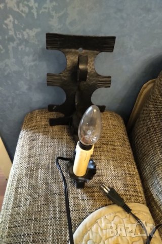 Ковано желязо ретро аплик , снимка 5 - Лампи за стена - 34359201