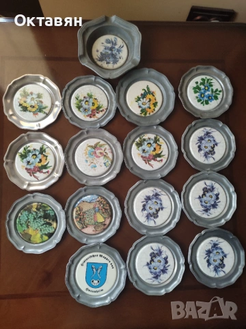 Калаени  чинийки за стена ,подложки за чаши