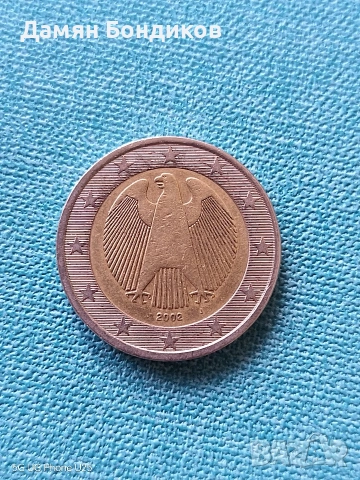 Продавам монета 2 евро J, снимка 2 - Нумизматика и бонистика - 53755386