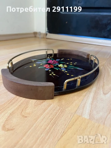 Дървен поднос, снимка 3 - Други - 50671345