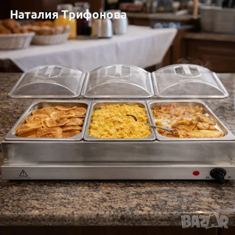 Електрически нагревател за бюфет 2 в 1 - винаги топла храна