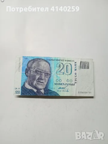 ФИНЛАНДИЯ БАНКНОТА 20 МАРКИ 