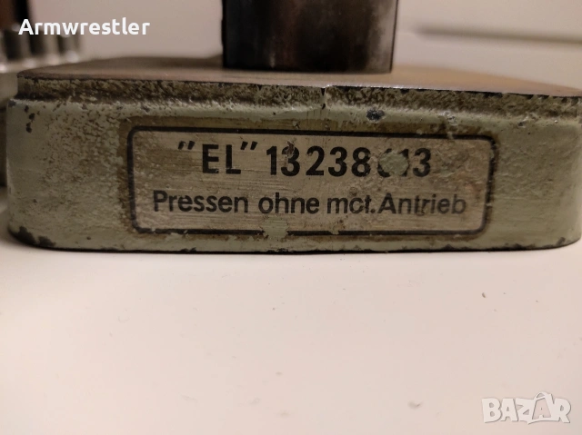 Немска ретро текстилна преса – над 10 кг, с много приставки, снимка 4 - Други машини и части - 53828608