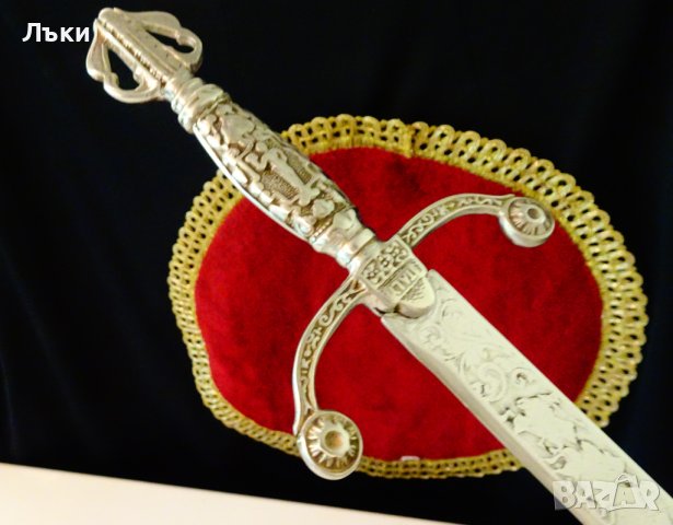 Италиански ятаган,сабя,конници,маркировка. , снимка 7 - Антикварни и старинни предмети - 41447689