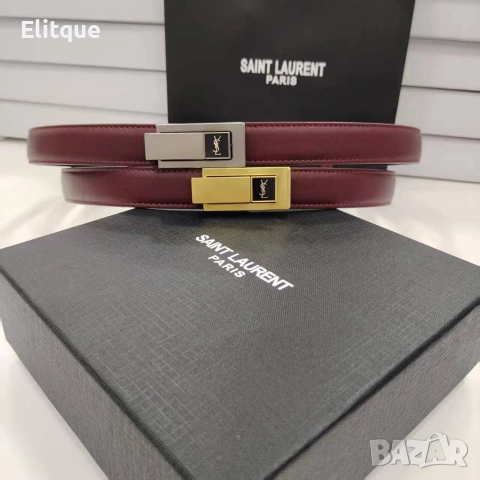 колани от естествена кожа в кутия 2см ysl saint laurent , снимка 3 - Колани - 52908063