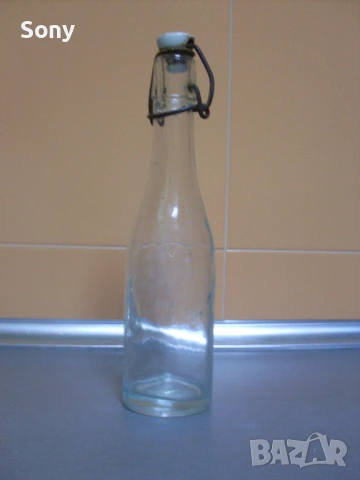 Старо колекционерско лимонадено шише., снимка 2 - Антикварни и старинни предмети - 53665215