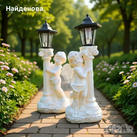 Соларна лампа ангел , снимка 2 - Соларни лампи - 53803401